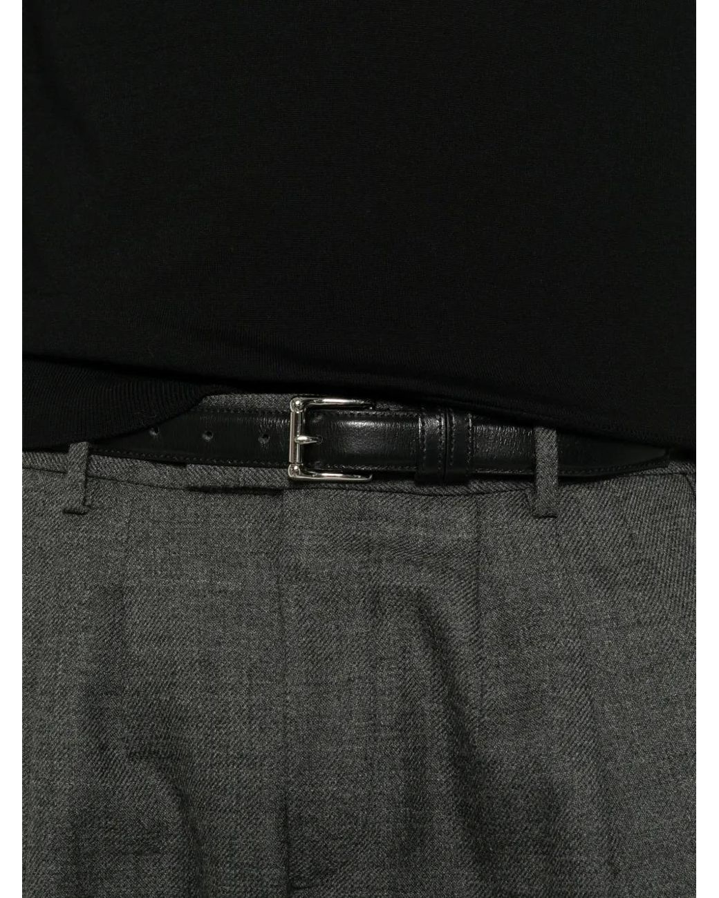 Briglia 1949 Gray Pleated Straight-Leg Trousers for men