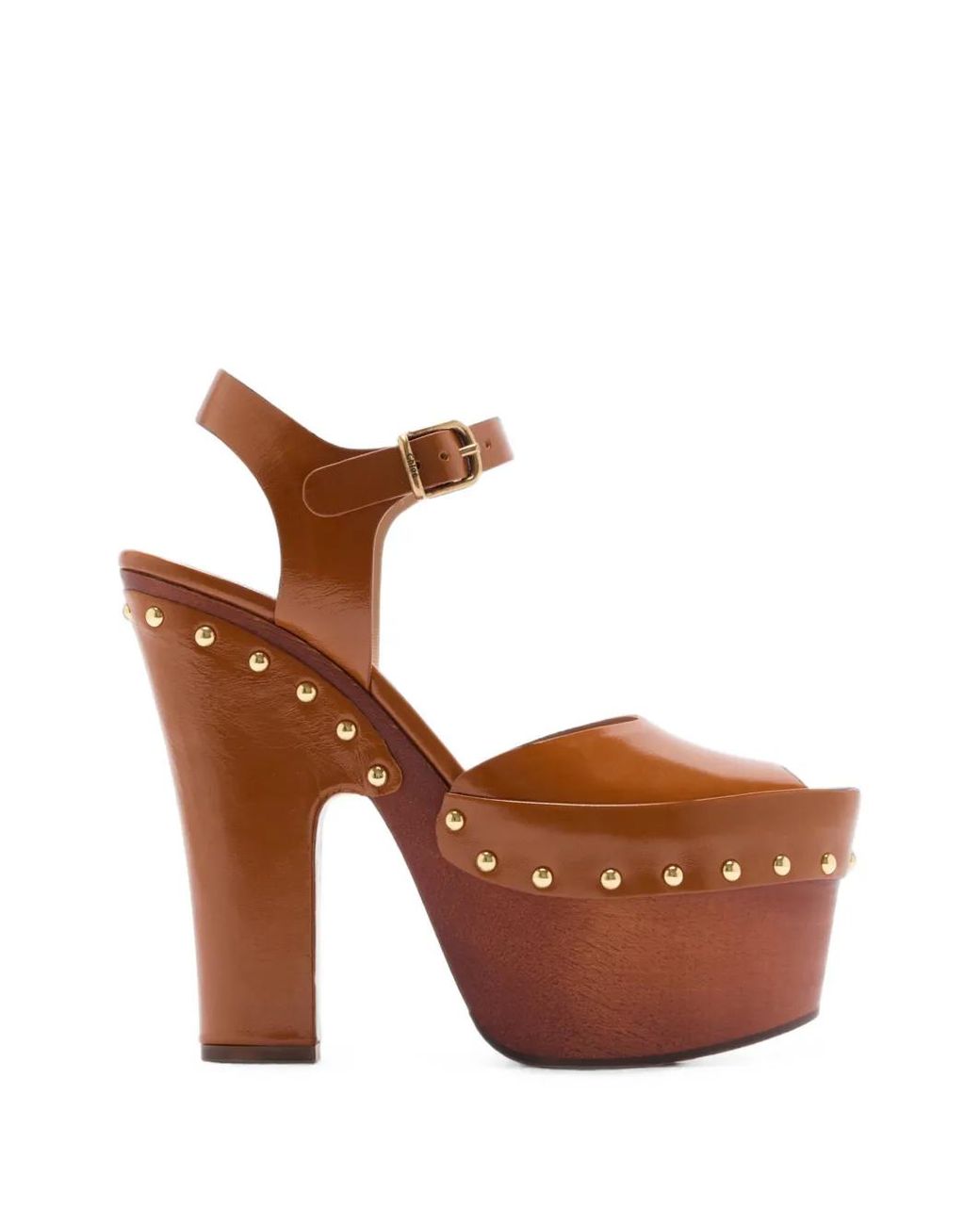 Chloé Brown Meret Clogs