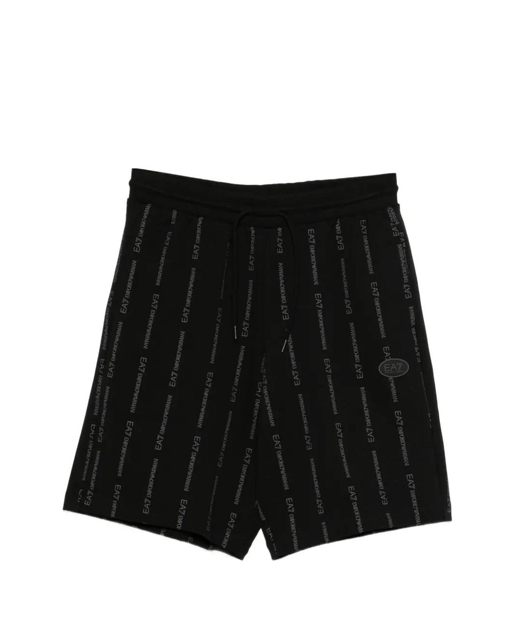 Bermuda Con Logo di EA7 in Black da Uomo