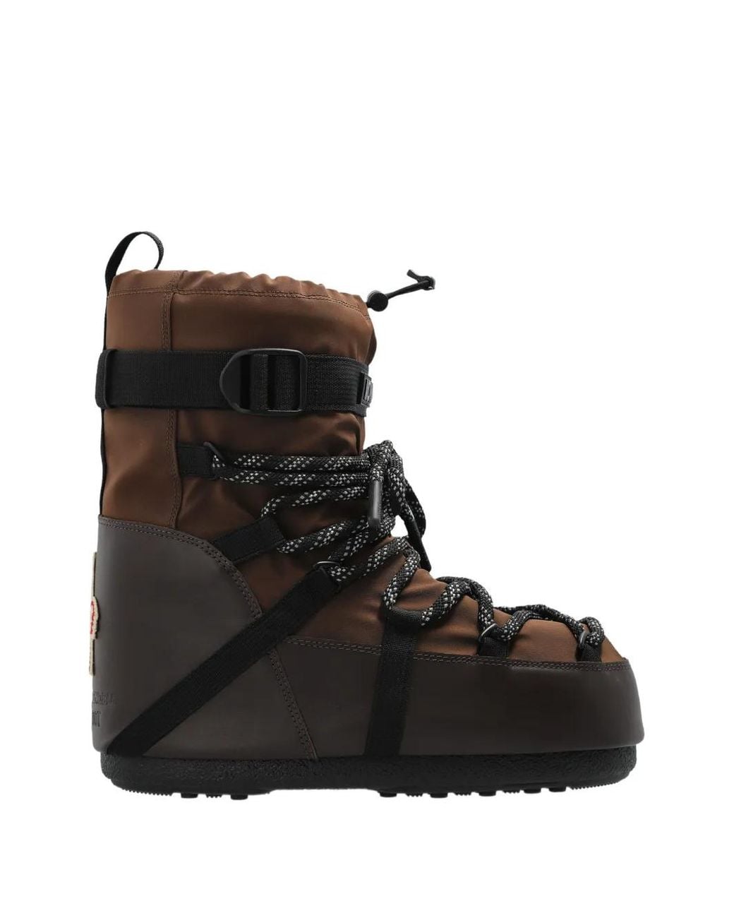 Moncler Black X Moon Boot Icon Low Snow Boots