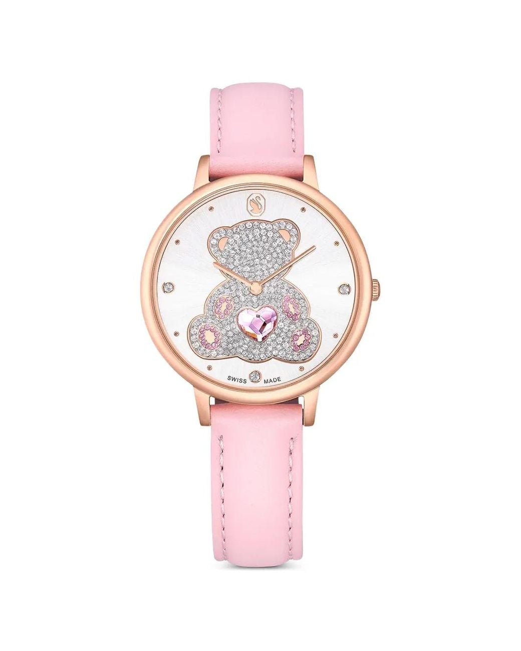 Swarovski Pink Teddy Crystal 35Mm Watch