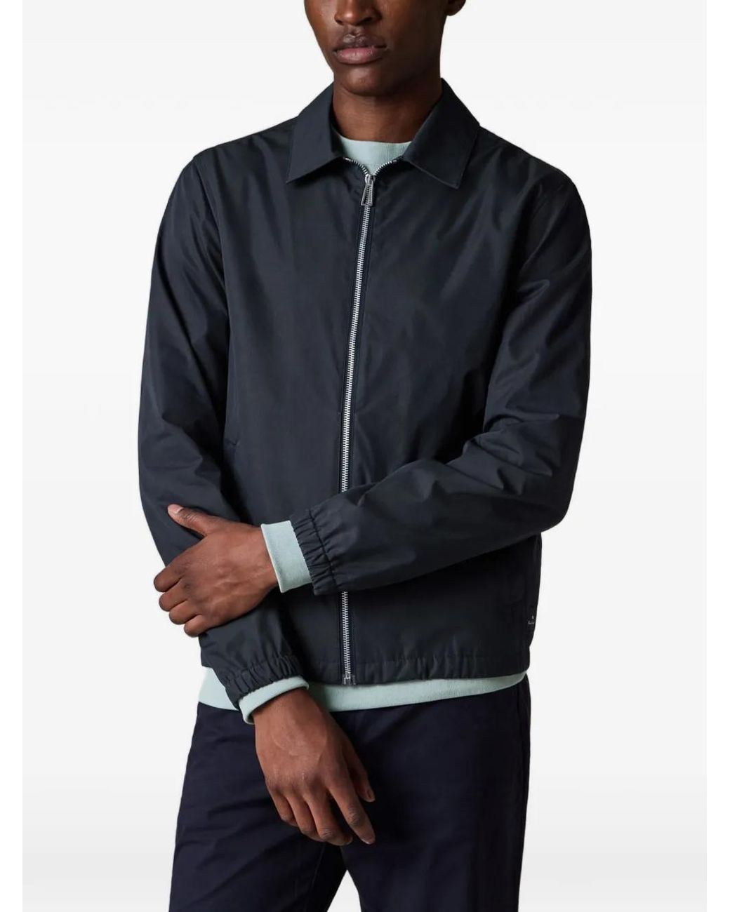 Paul Smith Black Cotton-Blend Zip Jacket for men
