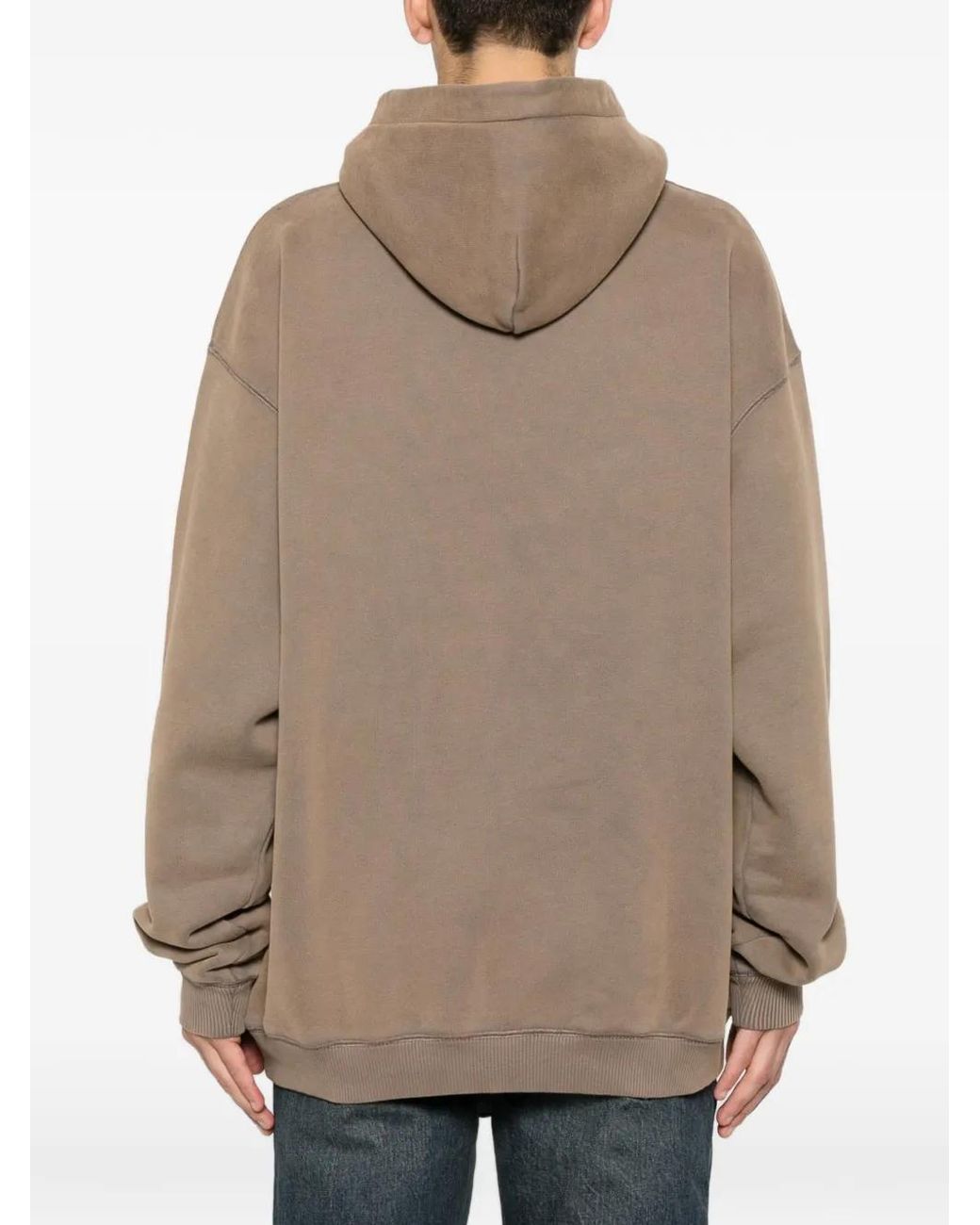 Represent Brown Logo-Patch Hoodie for men