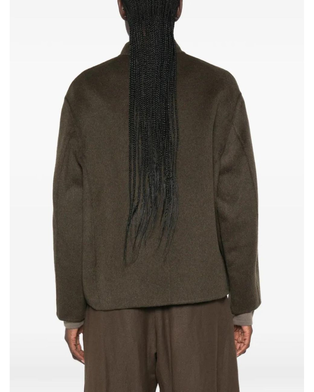 Soeur Green Windsor High-Neck Jacket