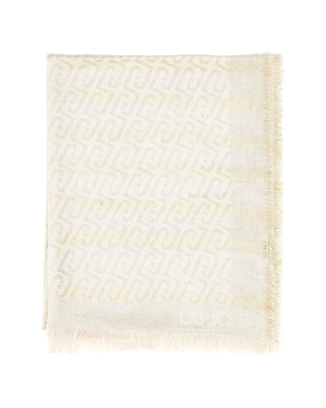Liu Jo Natural Stole Monogram-Jacquard