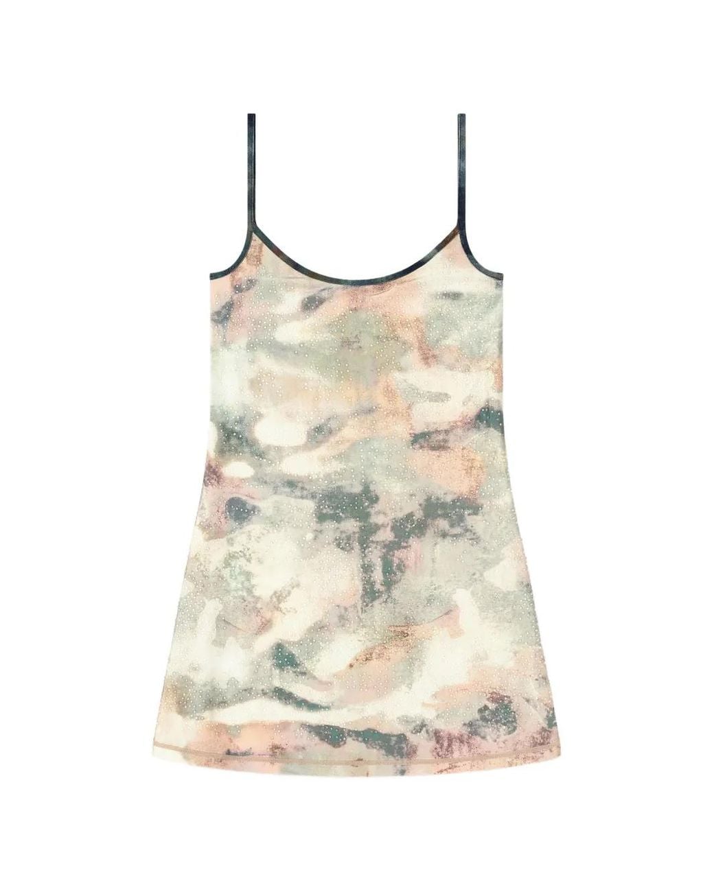 DIESEL Natural D-Loop Crystal-Embellishment Mini Dress