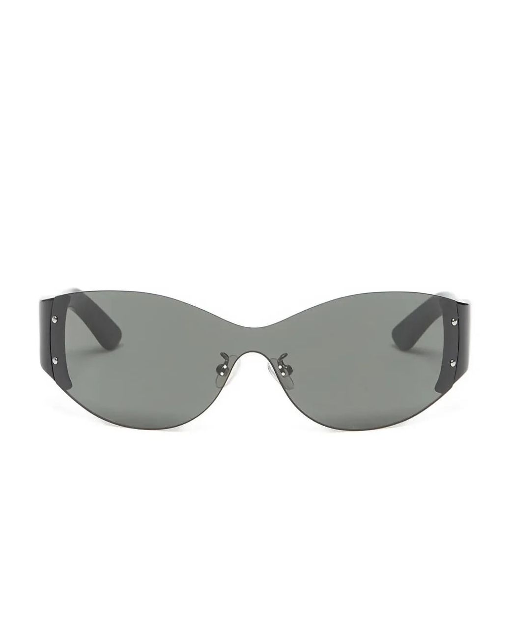 Pleasures Gray Wrap-Frame Sunglasses
