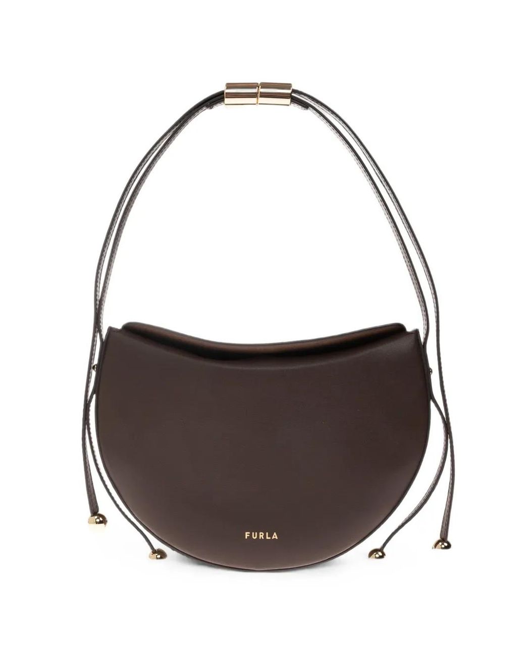 Furla Brown Moonstone Shoulder Bag S