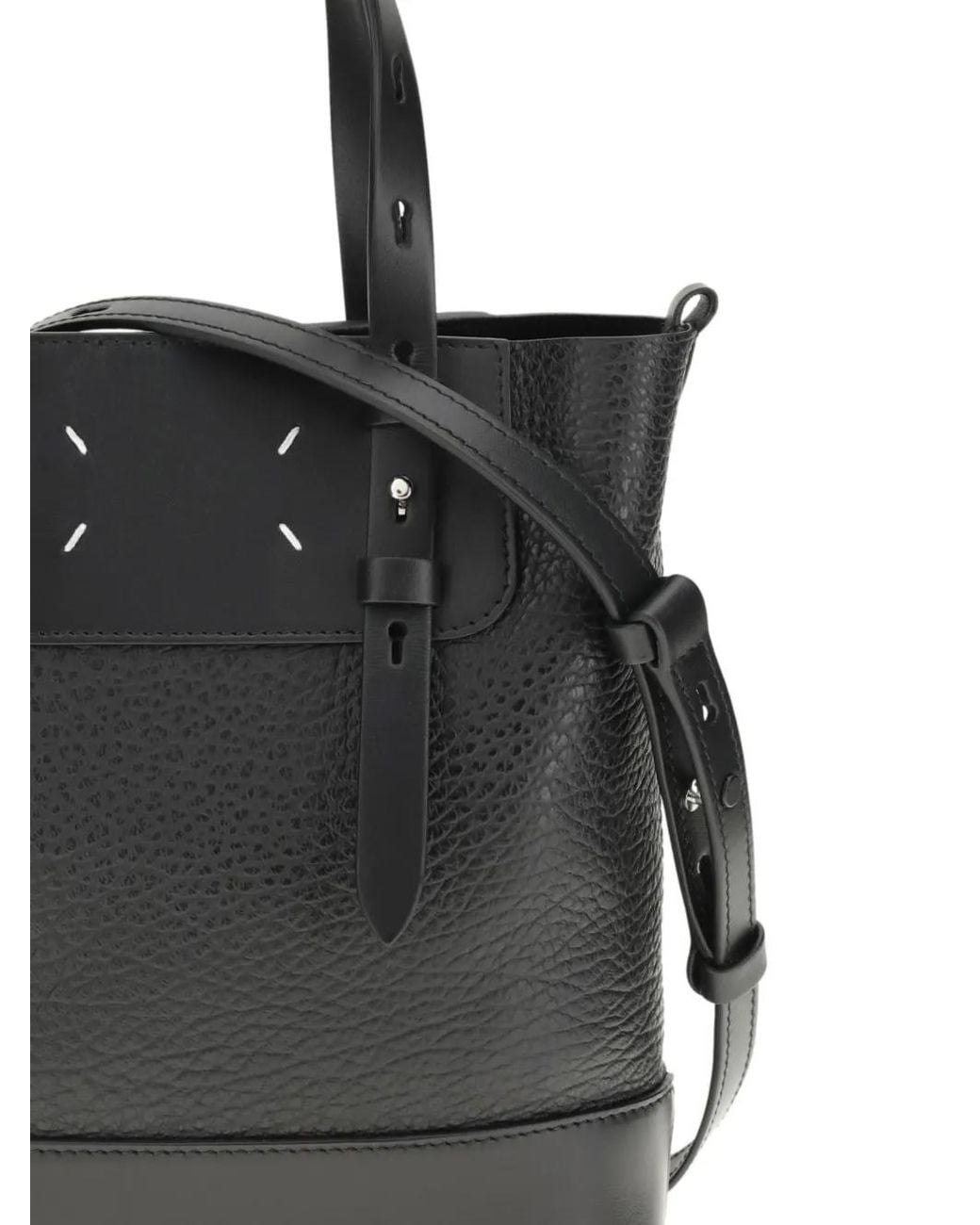 Maison Margiela Black Mini Vertical Tote Bag