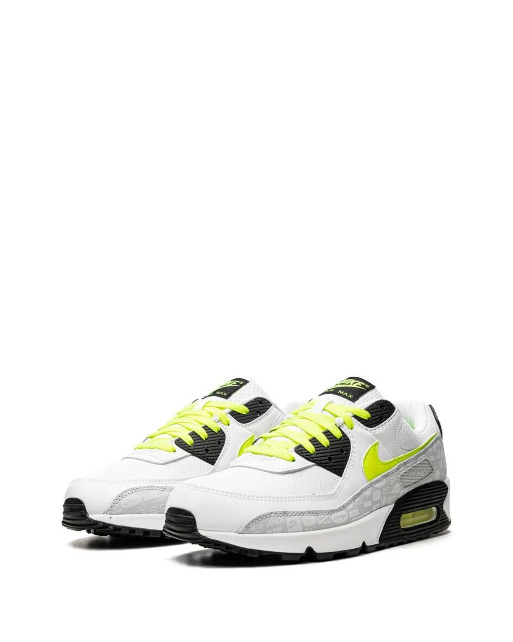 Nike White Air Max 90 "Reflective Logo" Sneakers