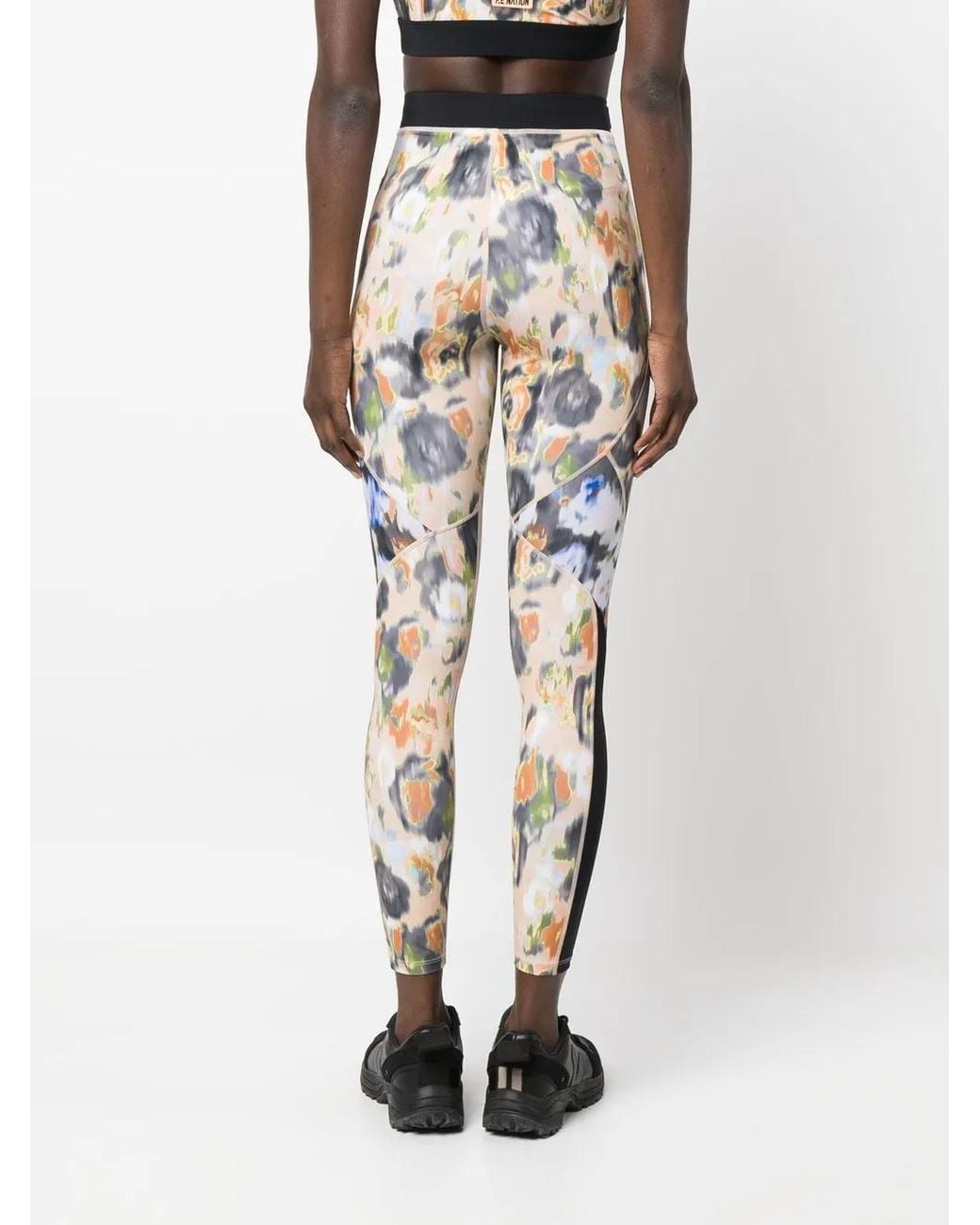 P.E Nation Natural Graphic-Print High-Waisted Leggings