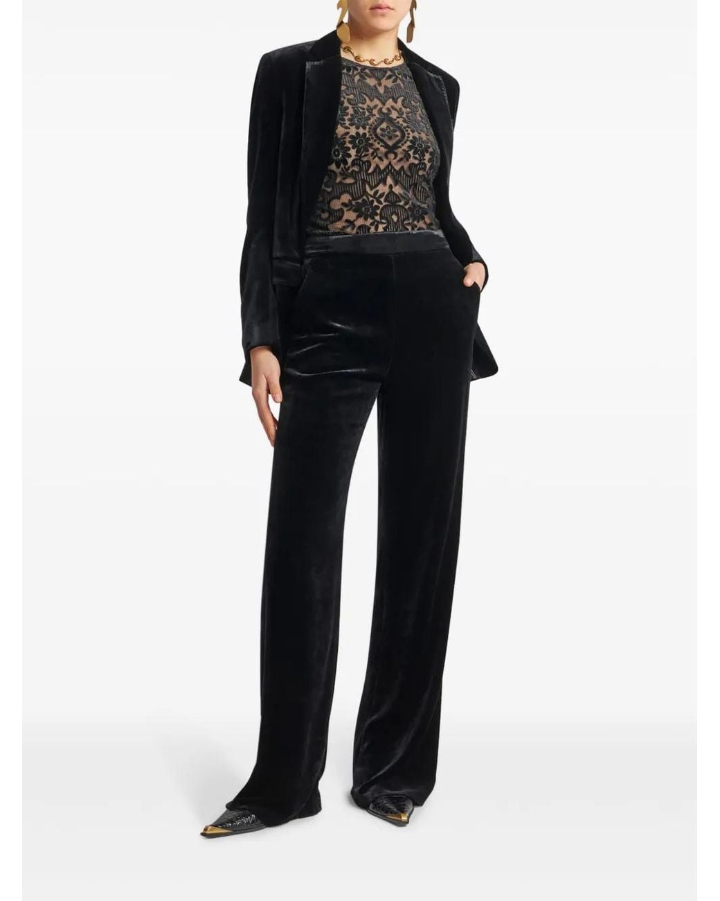 Etro Black Chic Trousers For Fall 2024