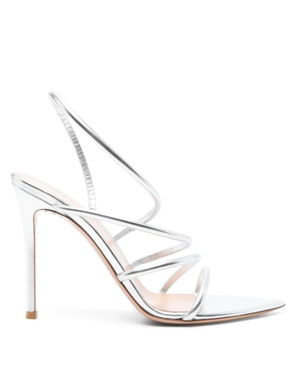 Gianvito Rossi White Ettie 105Mm Sandals