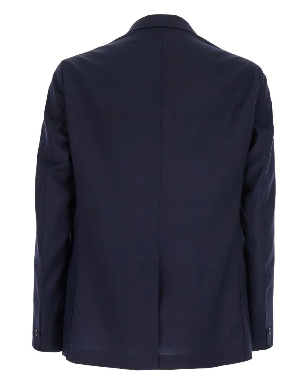Low Brand Blue Double-Breasted Blazer for men