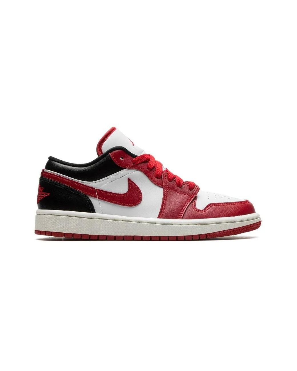 Nike Red Air 1 Low "Reverse Toe" Sneakers