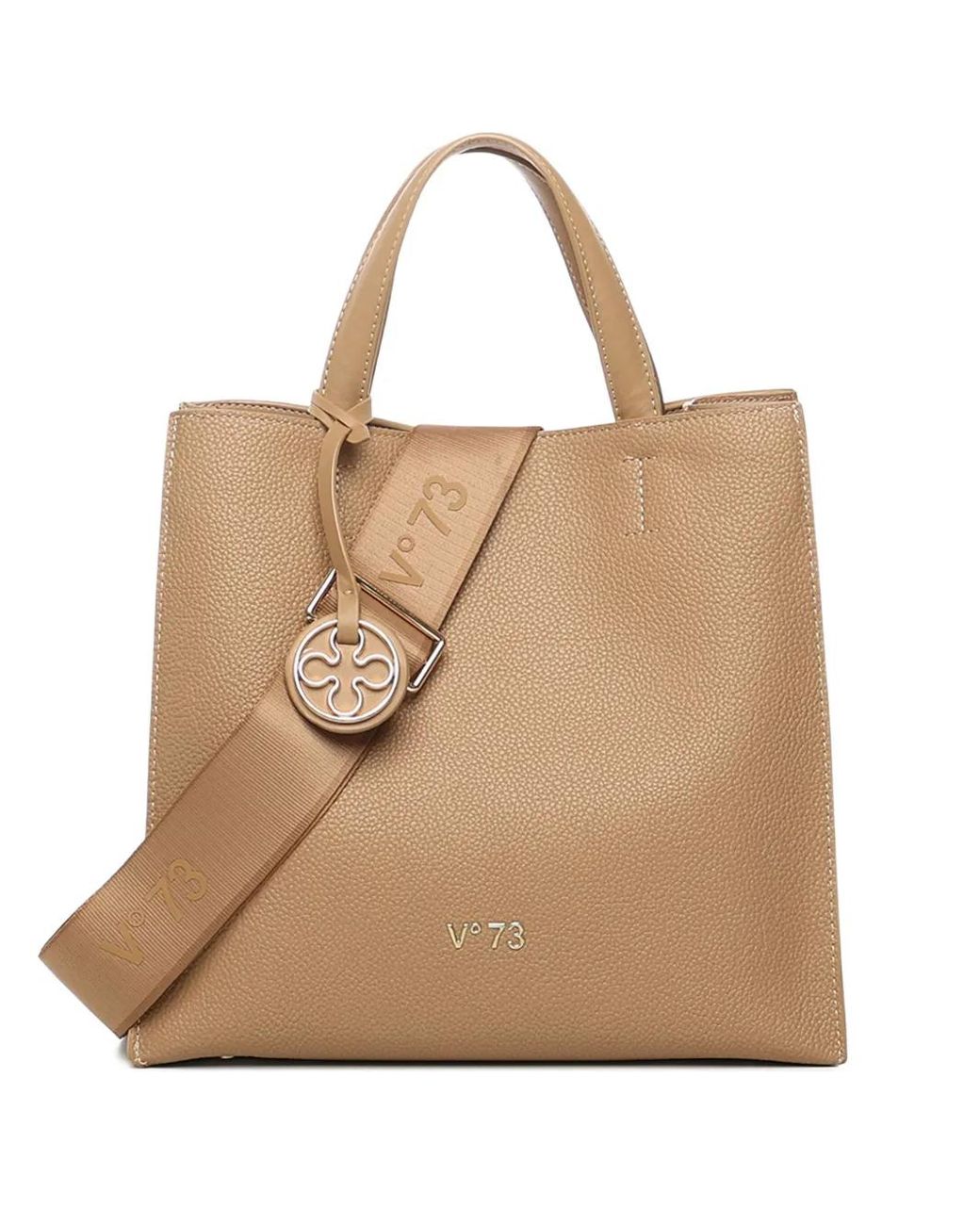 Borsa Tote Blake Con Manico di V73 in Natural