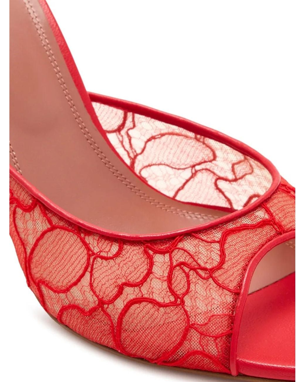 AMINA MUADDI Red Alexa 95 Slippers