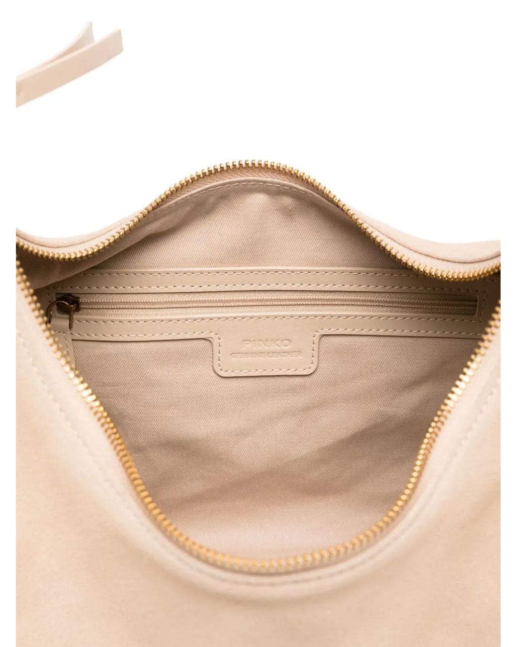 Pinko Natural Suede Shoulder Bag