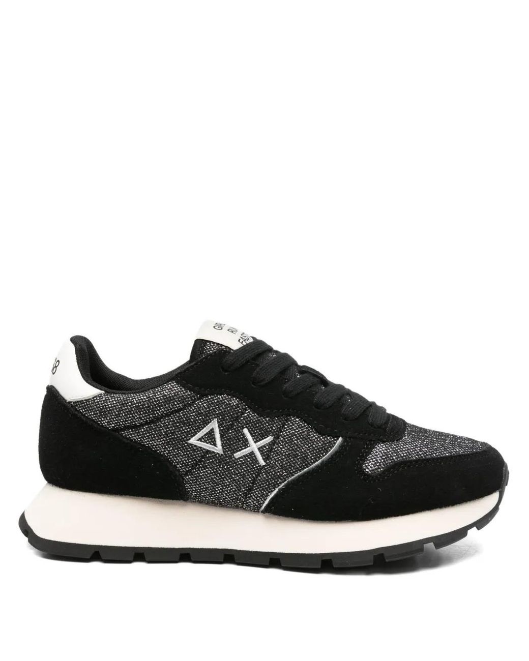 Sun 68 Black Ally Glitter Sneakers
