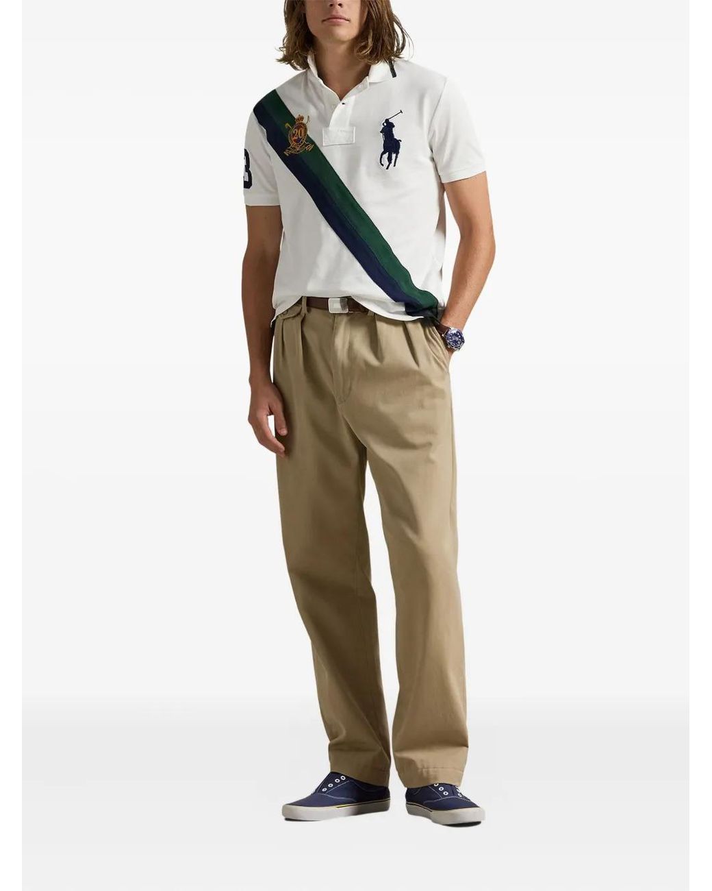 Polo Ralph Lauren Big Pony 20Th Anniversary Polo Shirt in White for Men ...