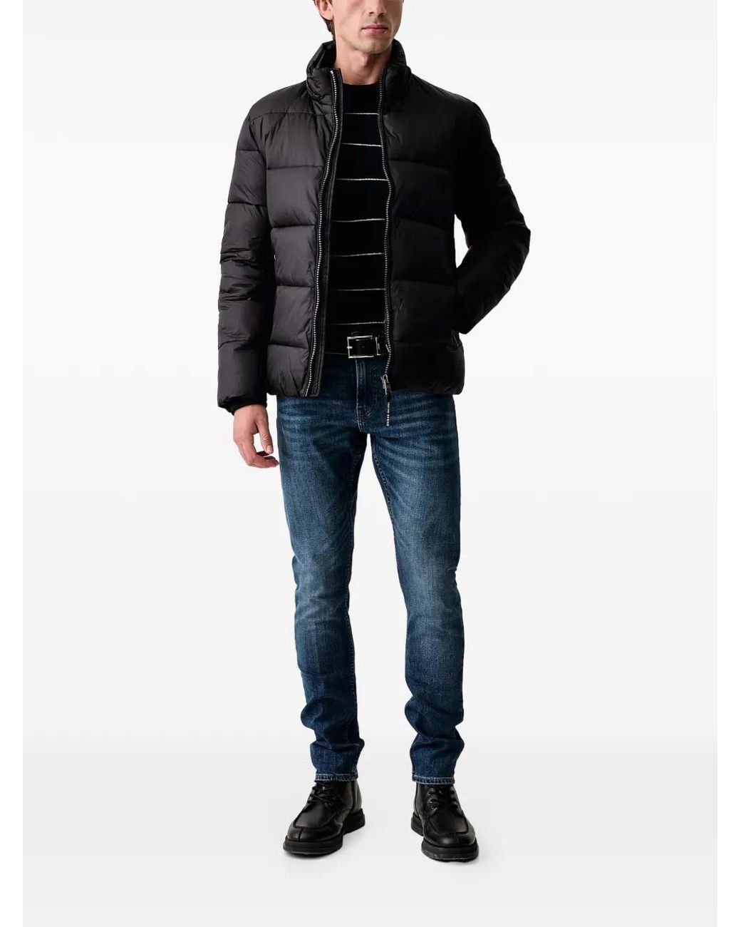 Guess Black Stripes Sweater for men