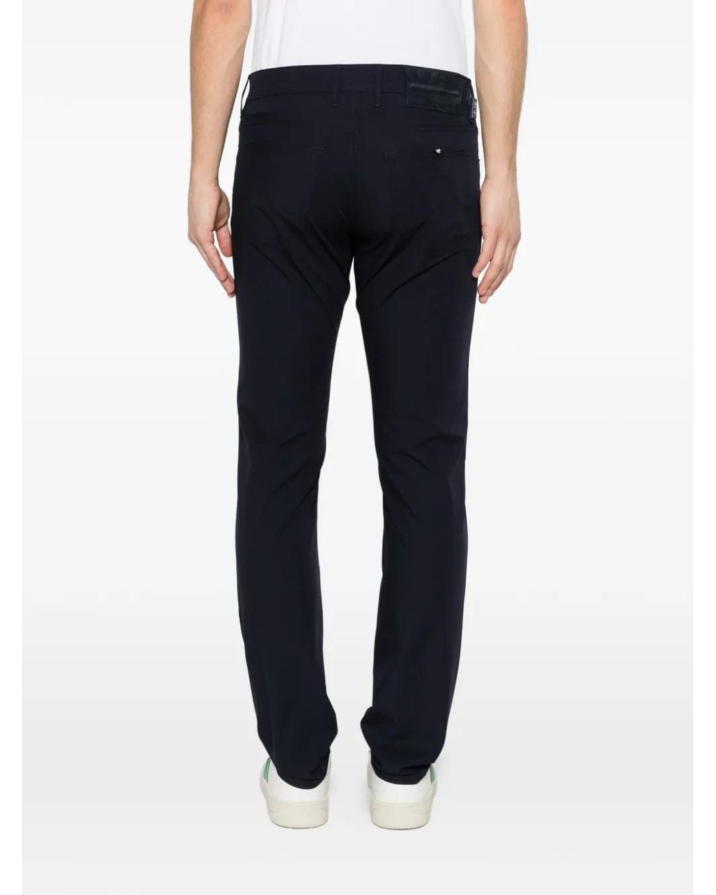 Jacob Cohen Broek Met Logopatch in het Black voor heren