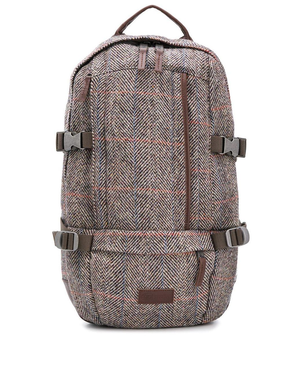 Eastpak Leather X Harris Tweed Floid Backpack in Grey (Gray) for Men Lyst