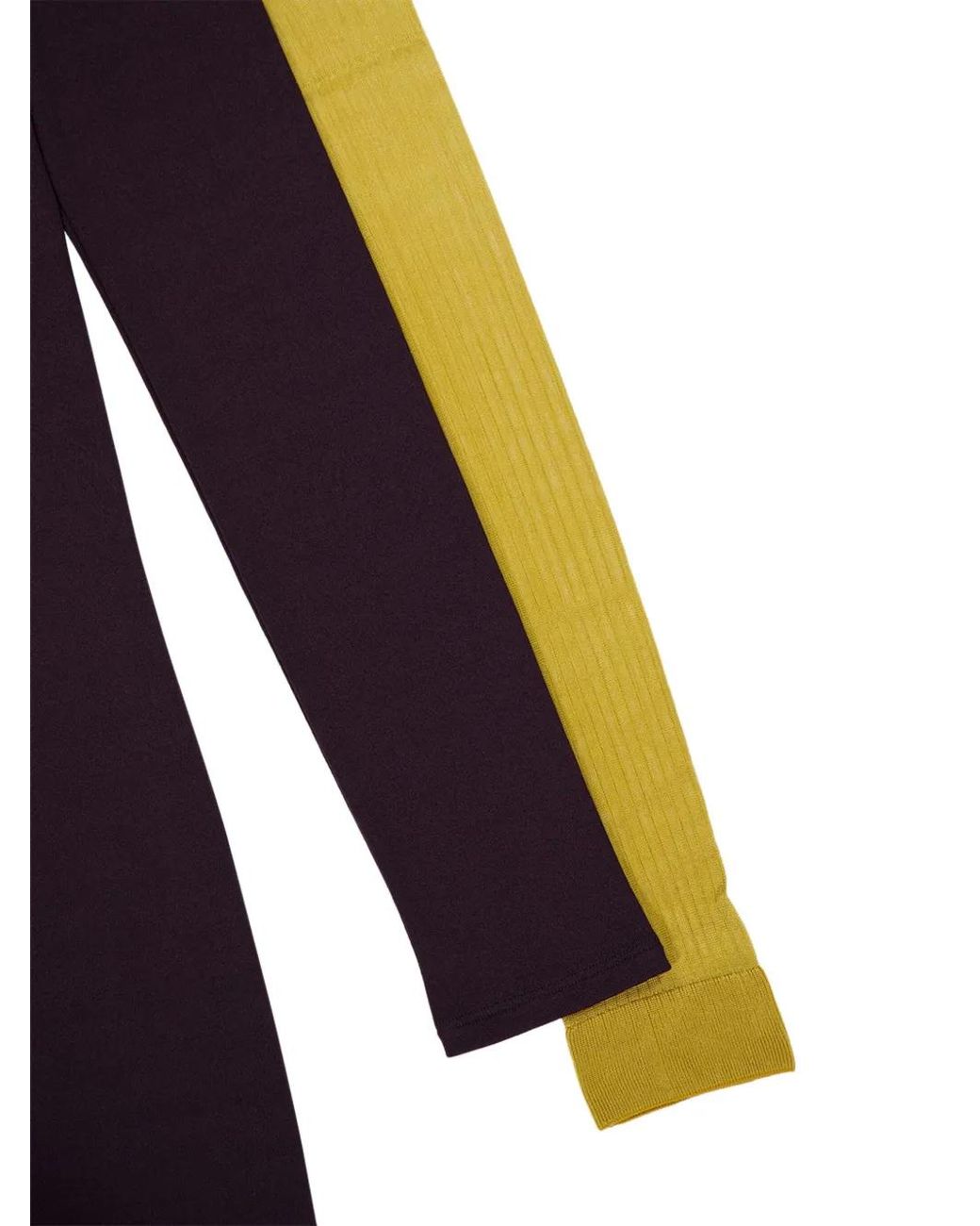 Fendi Purple Draped Crepe Dress