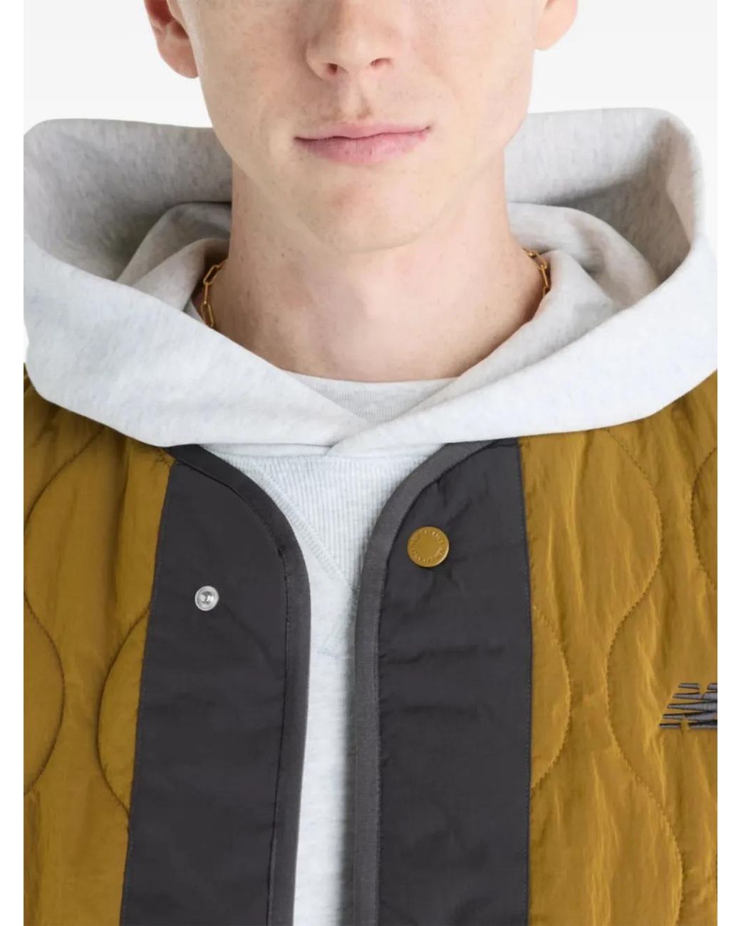 New Balance Green Quilted Vest for men