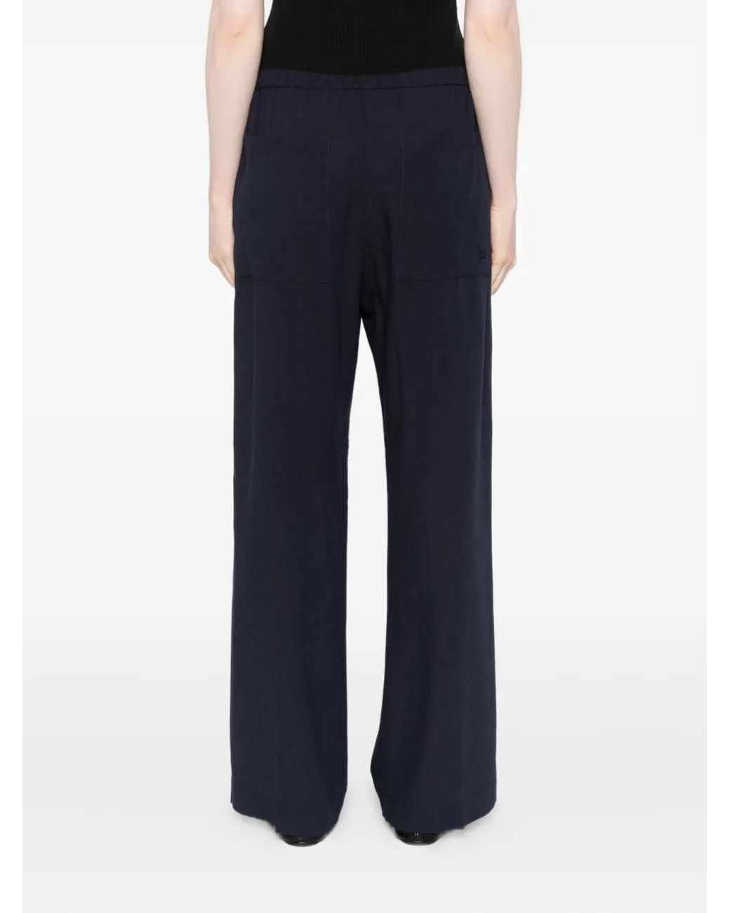 Totême Blue Elasticated-Waist Trousers