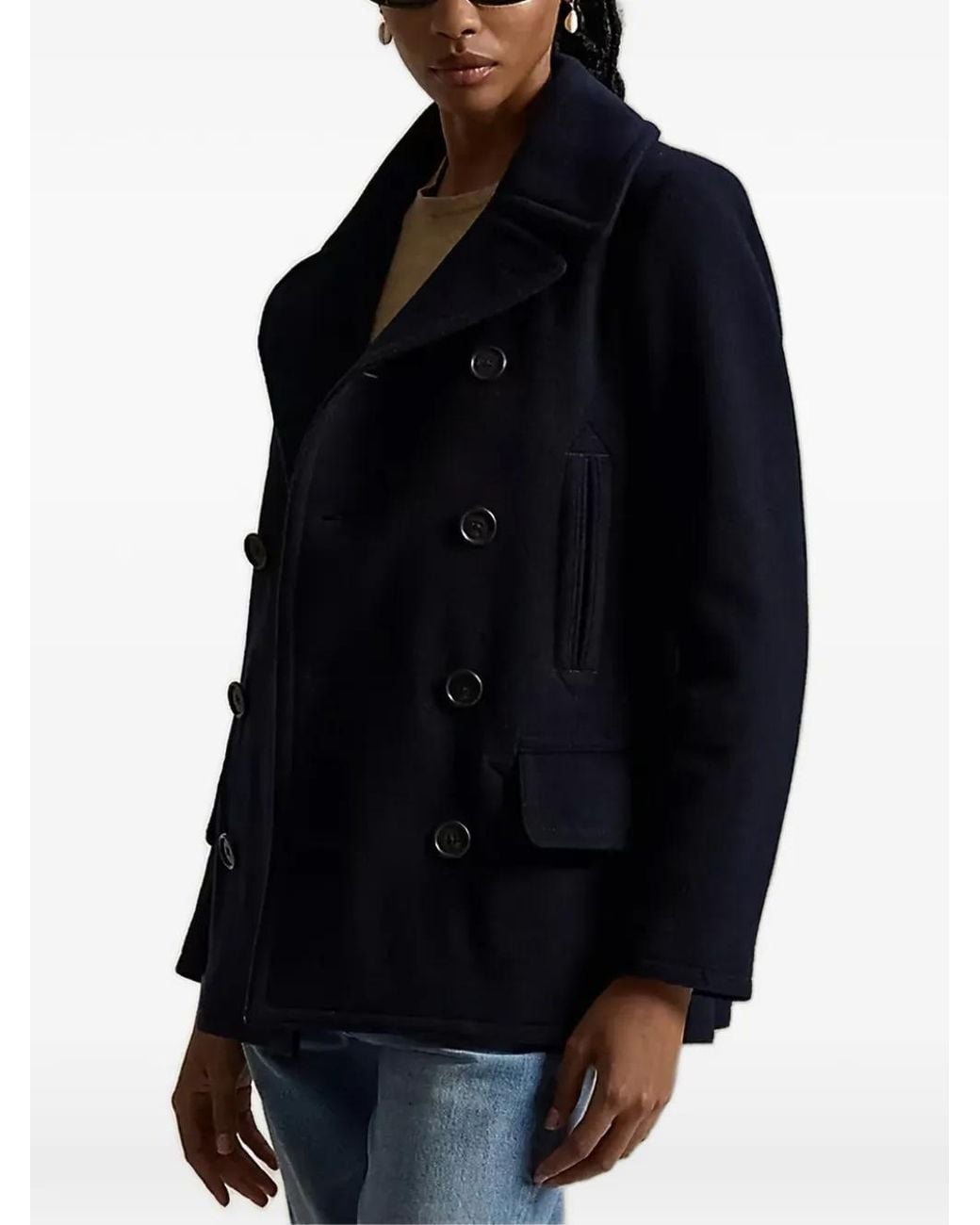Polo Ralph Lauren Blue Veste À Boutonnière