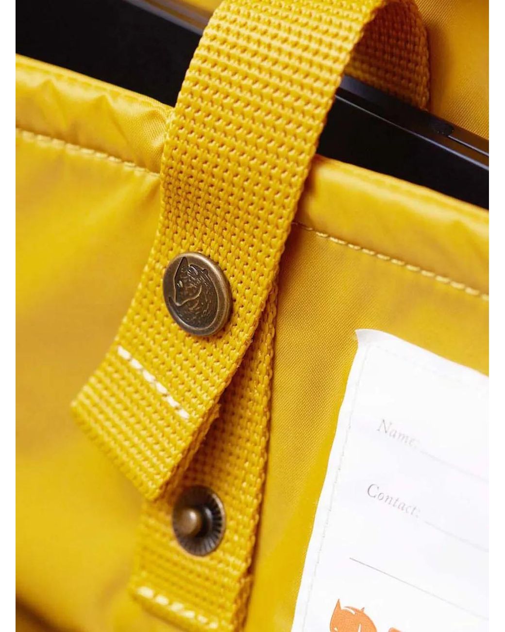Fjallraven Orange Weekender Logo-Patch Backpack