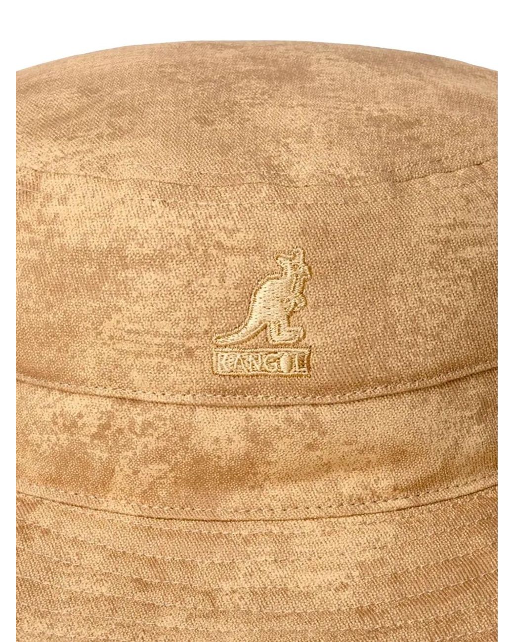 Kangol Natural Salvaged Logo-Patch Hat