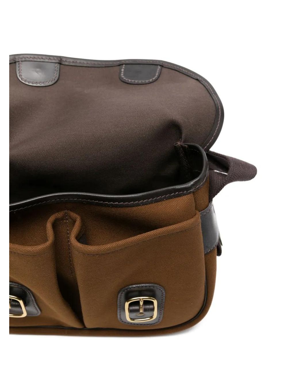 Brady Norfolk Buckled Shoulder Bag in Brown | Lyst