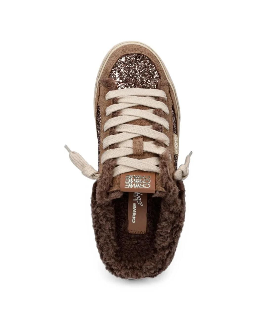 Crime London Brown Soho Sabot Slip-On Platform Sneakers