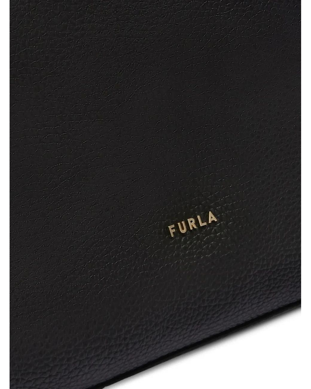 Furla Black Large Lara Shoulder Bag