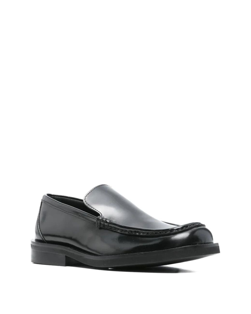 Poeve Black Leather Loafers