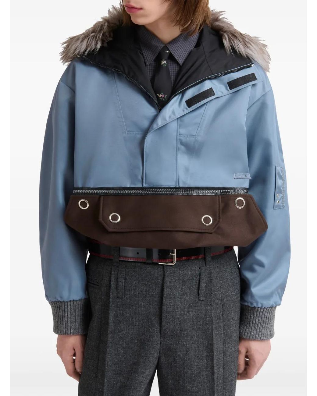 Marni Blue Flap-Pocket Jacket for men