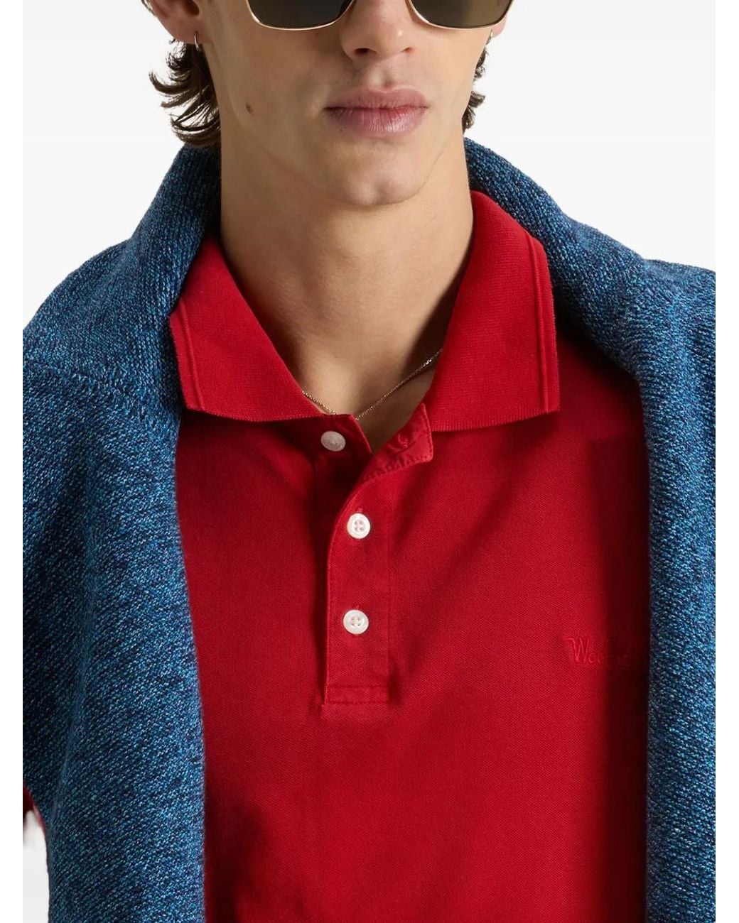 Woolrich Red Mackinack Polo Shirt for men