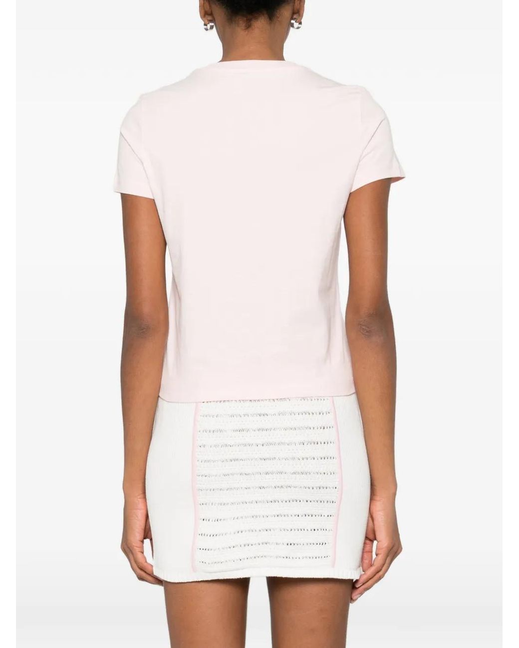Casablanca Pink Dance Joy Fitted T-Shirt