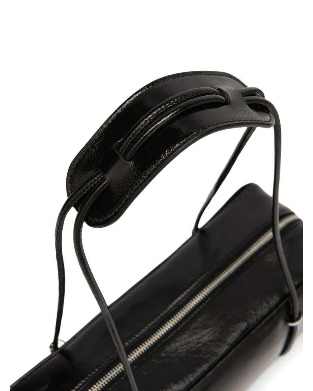 By Far Black Kimberly Leather Shoulder Bag