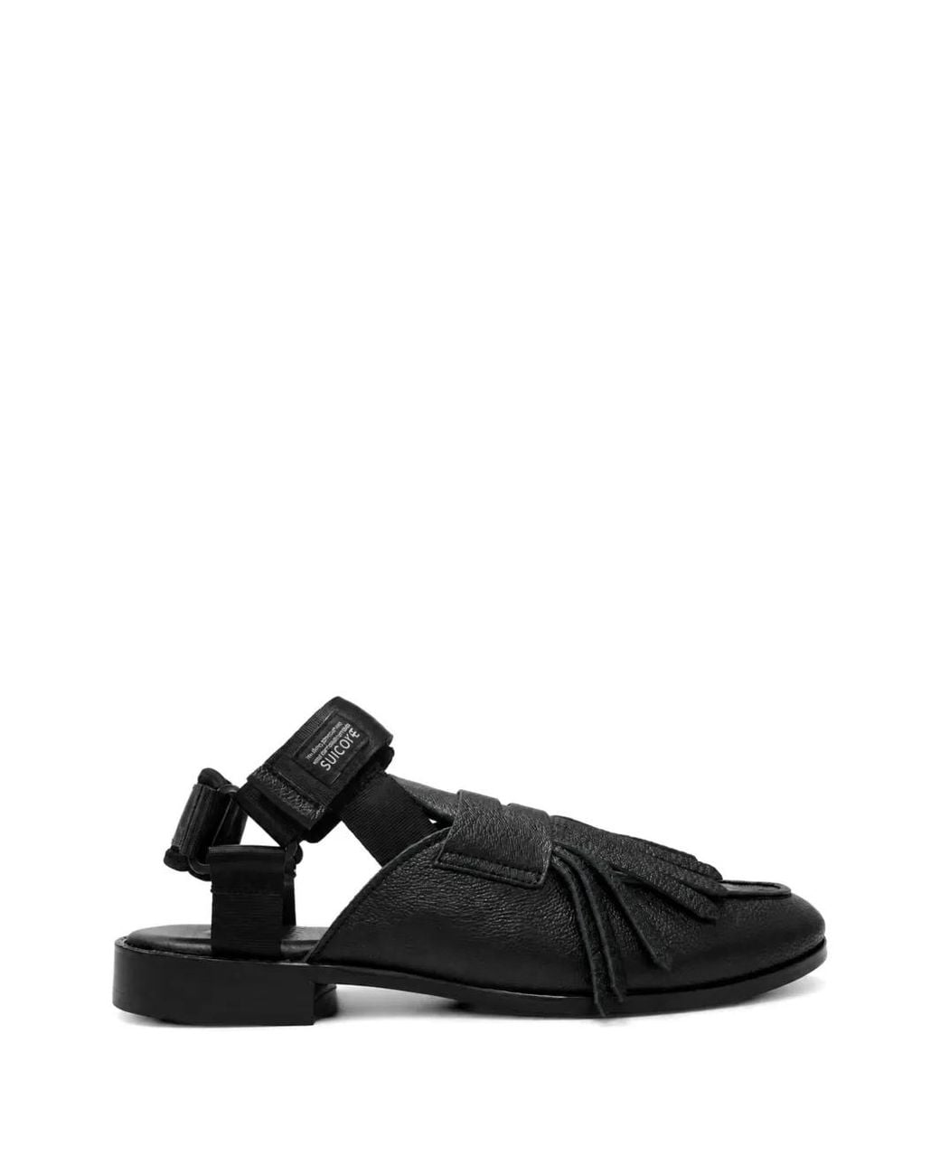 Bed J.w. Ford Black Sandales En Daim À Design De Mocassin for men