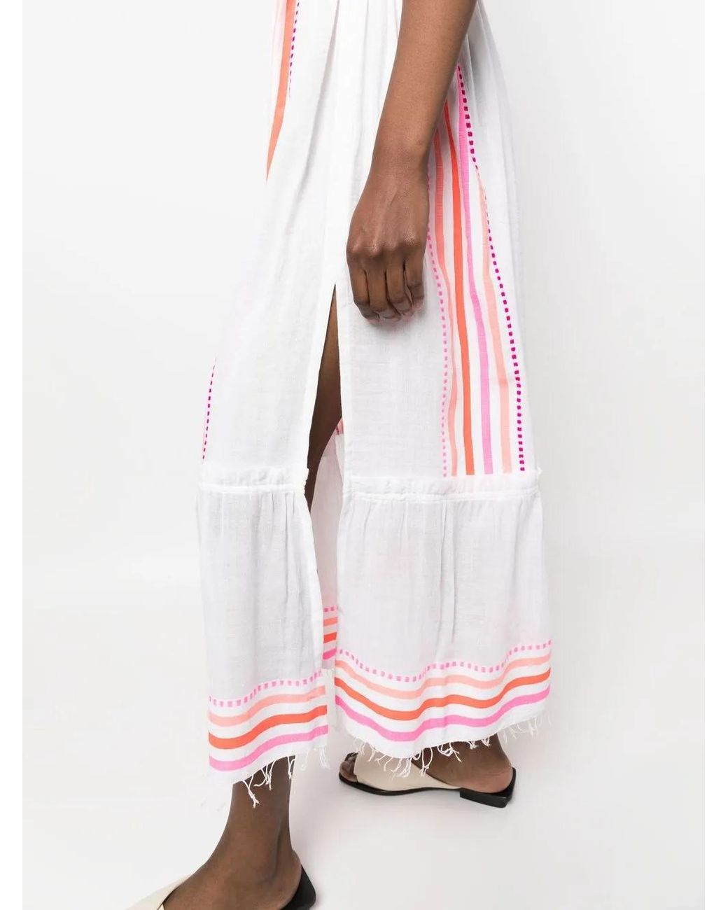 Lemlem Pink Eshe Stripe-Print Dress