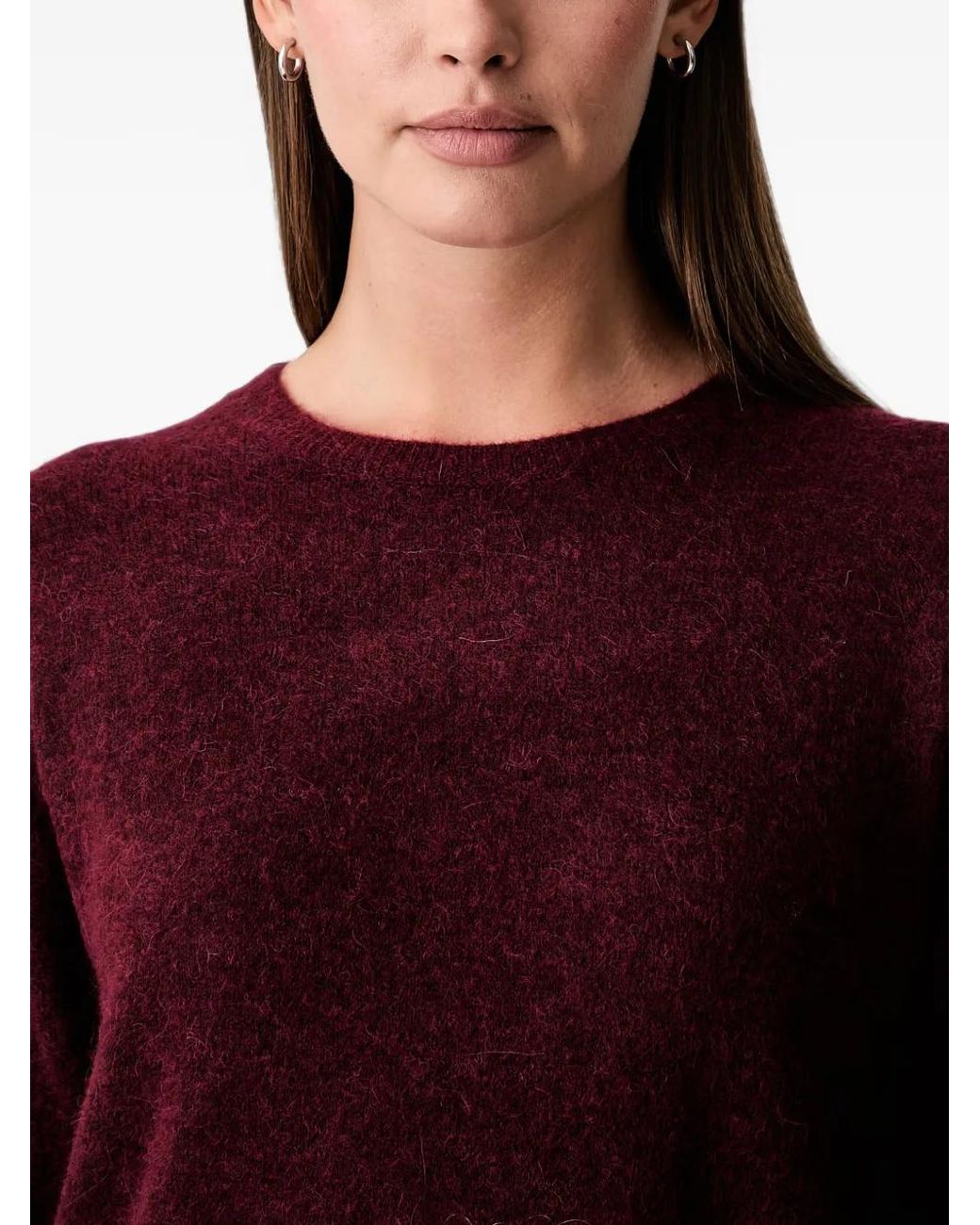 Mos Mosh Red Mape Crew-Neck Sweater