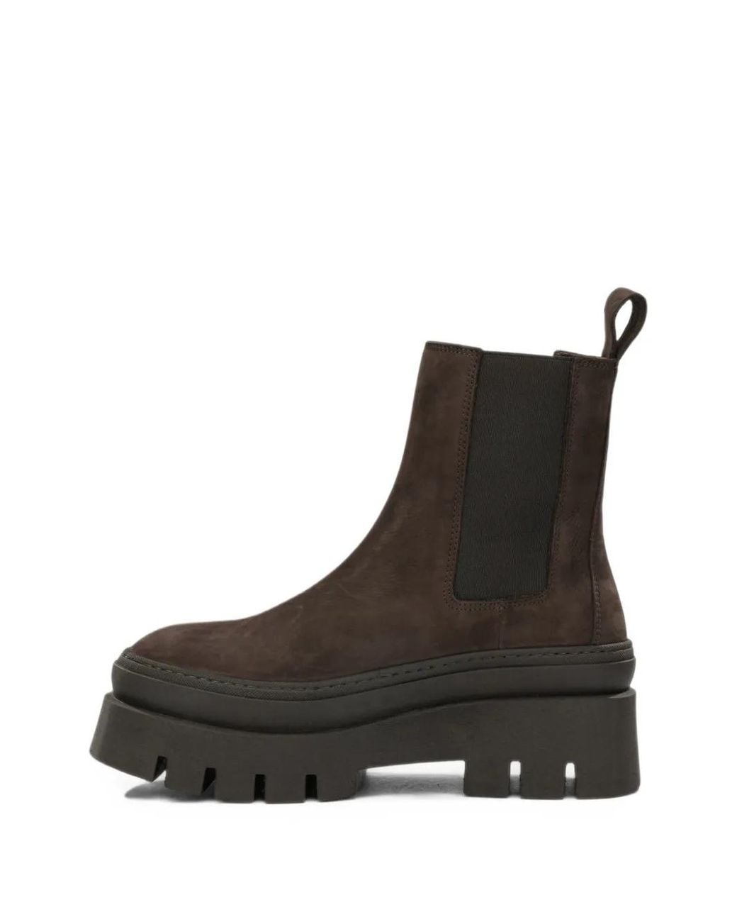 COPENHAGEN Black Leather Platform Chelsea Boots