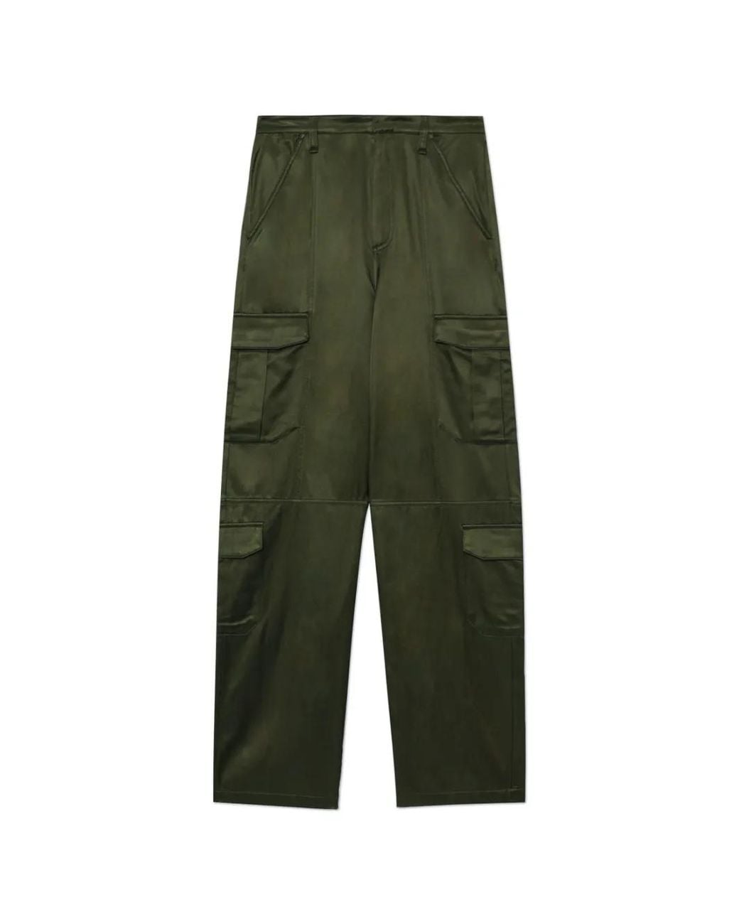 Rag & Bone Green Cailyn Cargo-Pockets Straight-Leg Trousers