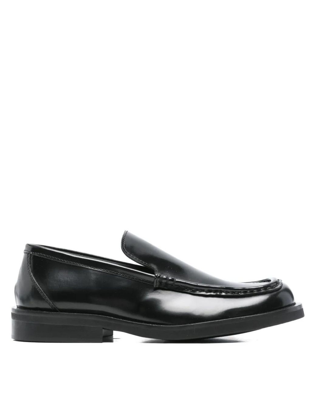 Poeve Black Leather Loafers