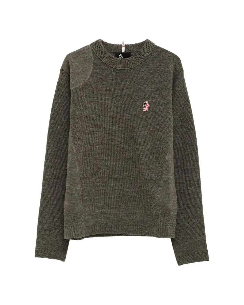 Pull À Patch Logo Moncler pour homme en coloris Green