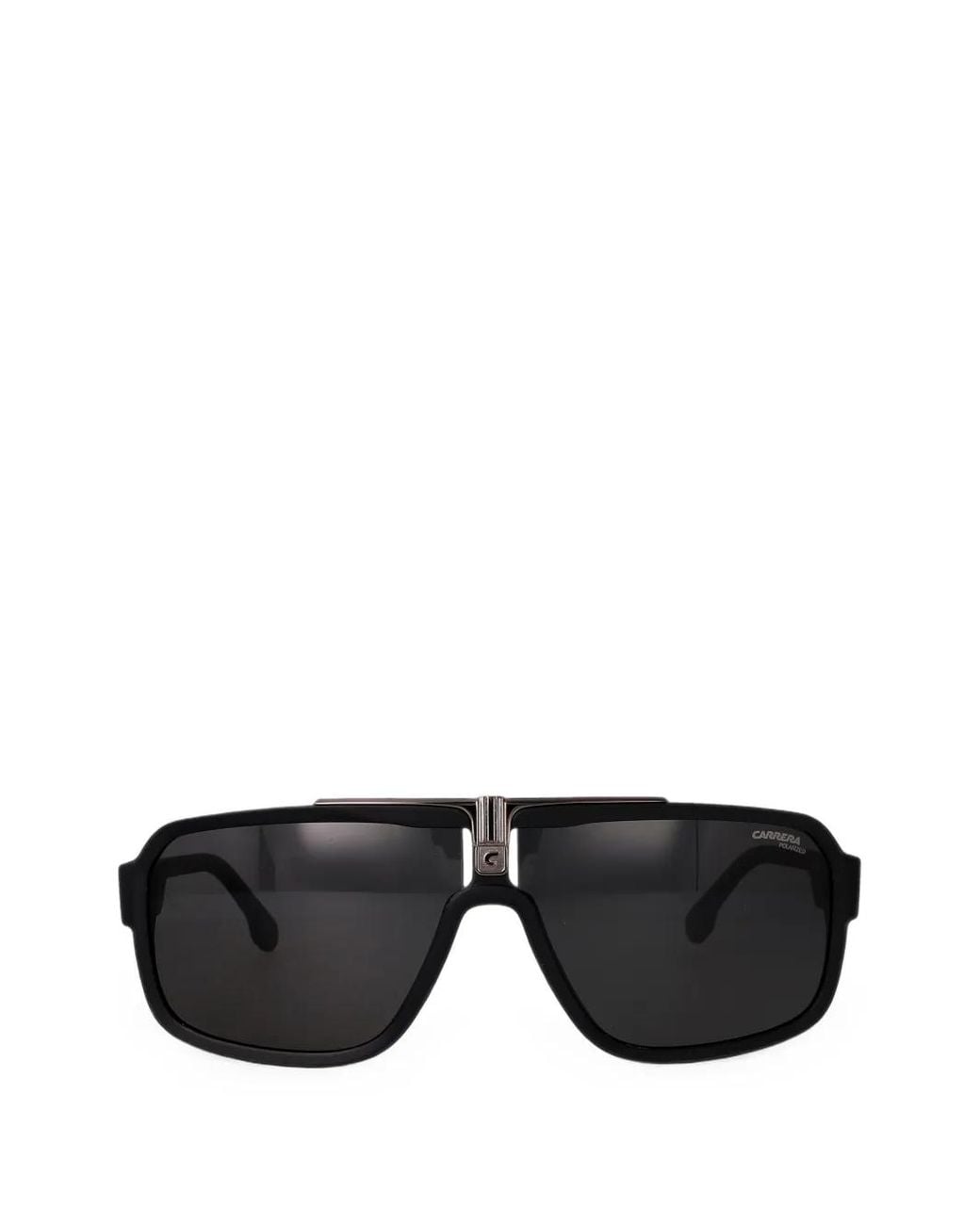 Carrera Black Pilot-Frame Sunglasses for men