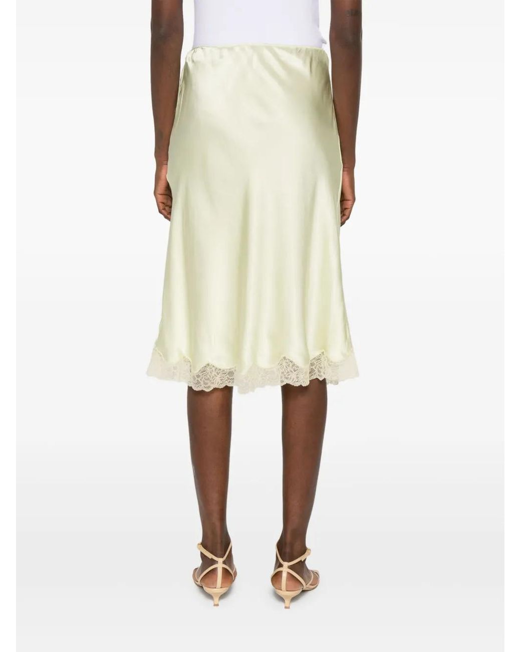 スカート THE ROW IRENE MIDI SIRT IN SILK SATIN Irene Skirt | THE ROW | elysewalker